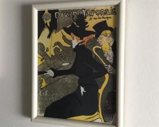 10”x13” Divan Japonais Paris Cabaret,  Vinage Advertising, Art by Henri Toulouse Lautrec 
