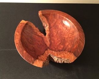 Burl wooden bowl