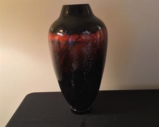 16” Hand pained vase 
