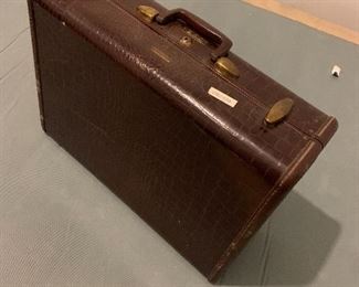 Vintage: Samsonite monogrammed alligator briefcase- $200