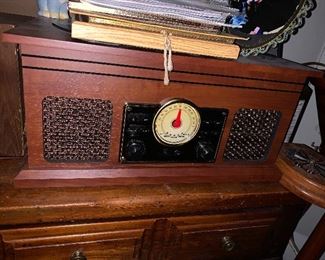 AM/FM radio and Record Player - $20