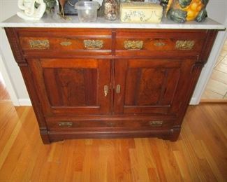 Antique Chest w/ Marble Top