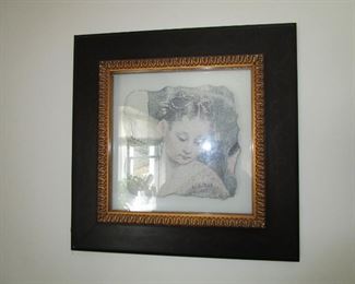 Art set in glass - Ethan Allen