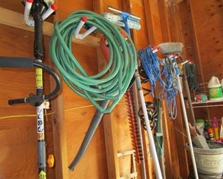 Weed Wacker, hoses, electrical cords