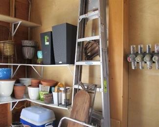 Werner ladder...more coolers than Coleman