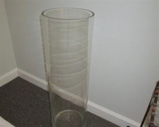 Tall glass vases