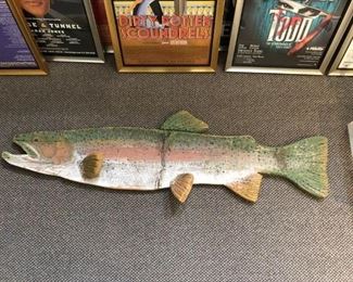 Wooden fish wall art