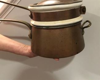 Copper double boiler