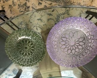 Hand made plates/bowls - large set