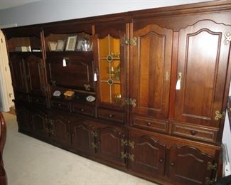 6 PIECE CABINET.  AVAILABLE FOR EARLY SALE IN 3 SEPARATE SECTIONS.