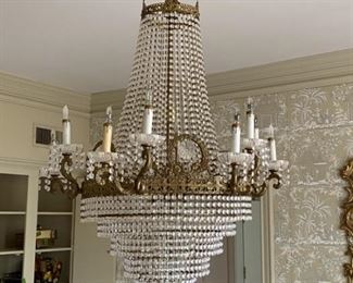 Stunning French Empire Crystal Chandelier