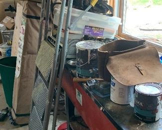 Tool washer, ladders