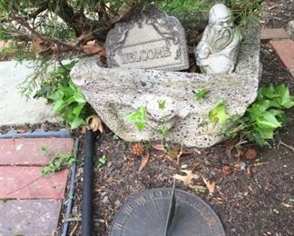 Beautiful outdoor furniture, pots and Garden statues.