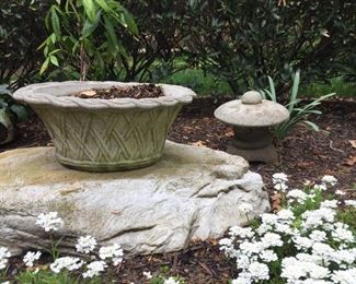 Beautiful outdoor furniture, pots and Garden statues.