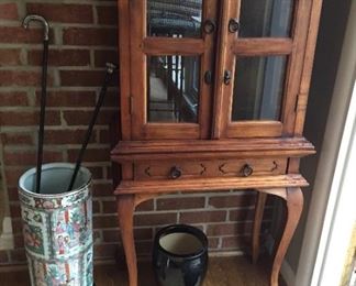 Very nice curio cabinet.