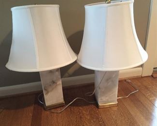 Matching lamps.