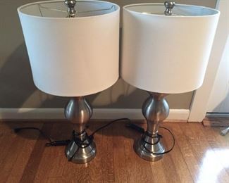 Matching lamps.
