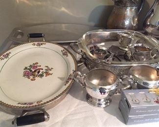 Silverplate items.