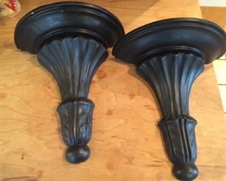 Matching sconces.