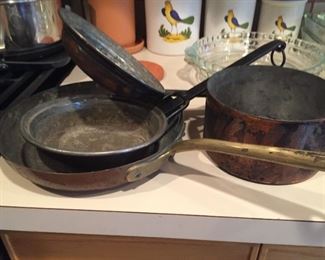 Copper Pots.