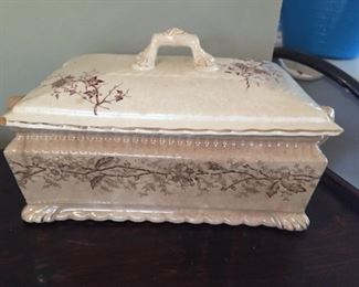 Ceramic box.