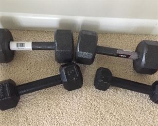 Hand weights.