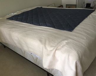 Queen size mattress and box spring.