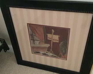 Framed print.