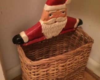 Santa basket.