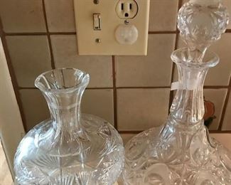 Decanters.