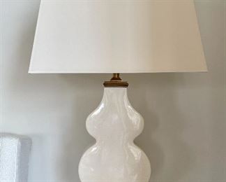 Item 45:  White Table Lamp - 28.5": $42