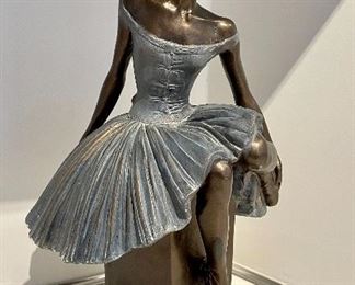 Item 60:  Sergey Eylanbekov Ballerina Reproduction Sculpture by Alva Studios after Edgar Degas - 12": $145