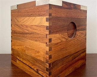 Item 36:  MCM Richard Nissen, Denmark Rosewood and Steel Ice Bucket:  $85