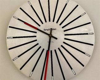 Item 63:  Bang and Olufsen Beotime Aluminum Wall Clock:  $295