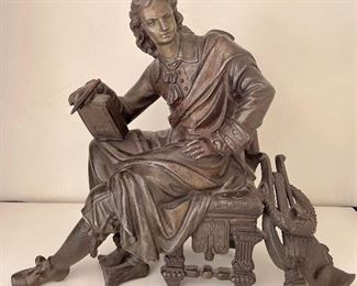 Item 89:  Contemplative Man Sculpture 9" x 8": $75