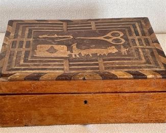 Item 95:  Egyptian Vintage Wooden Box:  $36