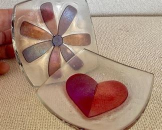 Item 97:  (2) Glass Dishes - 3.5":  $14