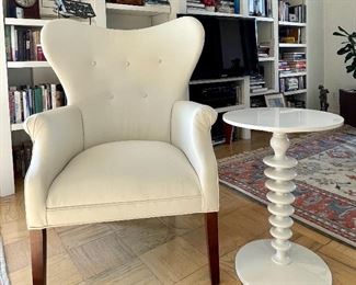 Item 31:  Mitchell Gold and Bob Williams Pedestal Side Table - 17" x 24":  $165