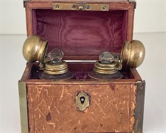 Item 101:  Victorian Traveling Antique Inkwell Set: $125