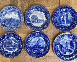 Item 121:  Antique Boston Wedgewood Plates - 9": $150 for all 6