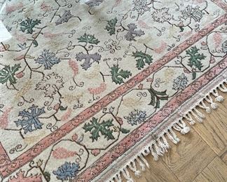 Item 124:  Pink and White Area Rug:  $185