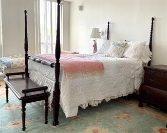 Item 127:  Zichele Bed Bench - 48"l x 15"w x 21"h: $65