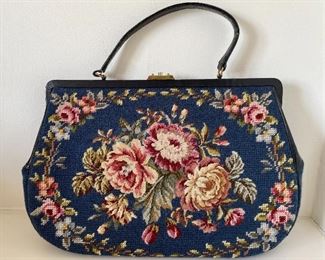 Item 144:  Vintage Needlepoint Purse: $45