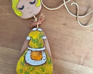 Item 152:  Free Form Pottery Girl:  $45