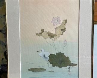 Item 157:  Watercolor on Silk - 14.75" x 20": $145