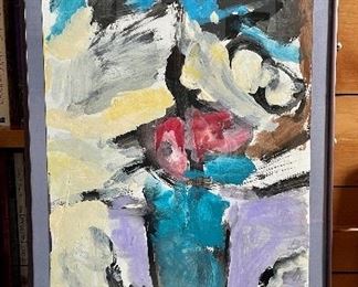 Item 158:  Abstract Art, Framed: $165