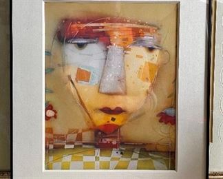 Item 160:  Framed Big Nose Artwork: $65