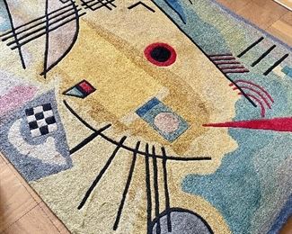 Item 164:  The Guggenheim Artist Collection Contemporary Rug:  $345