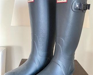 Item 174:  Hunter Navy Boots (Size 7): $55