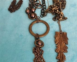 Item 185:  Two Metal Necklaces:  $14 each
